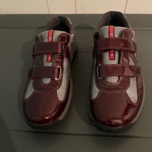 CRANBERRY PRADA SNEAKERS SIZE 10 US 43 EU
